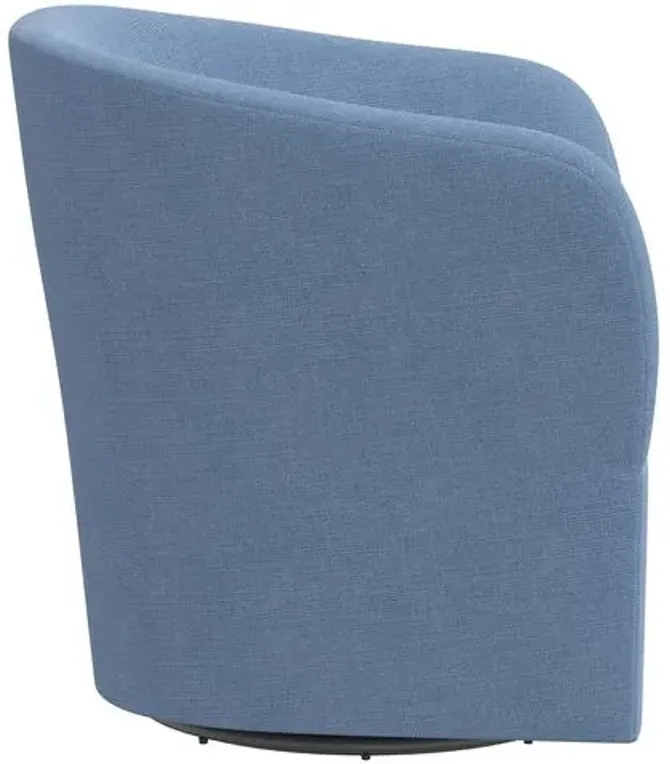 Zara Linen Swivel Chair