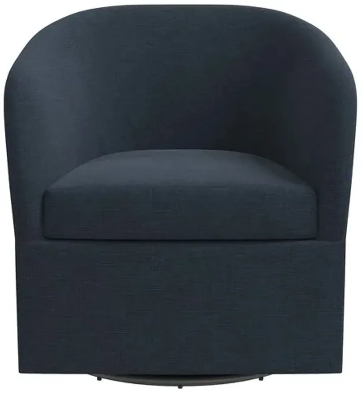 Zara Linen Swivel Chair