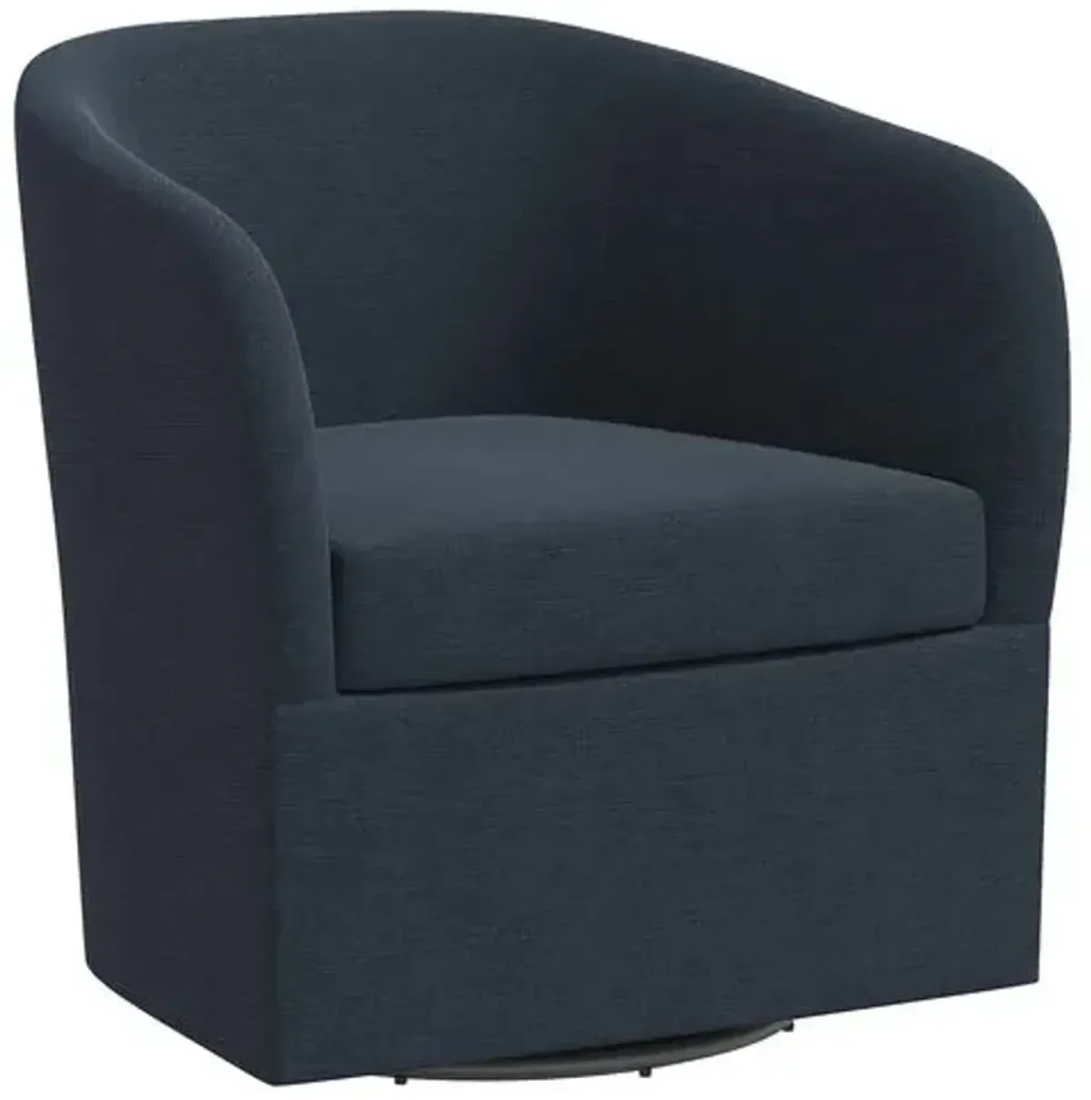 Zara Linen Swivel Chair