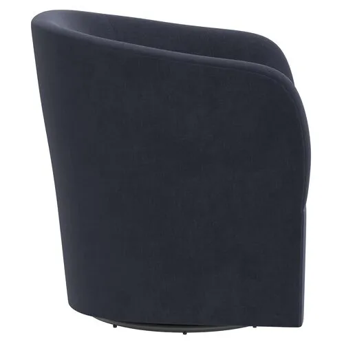 Zara Velvet Swivel Chair