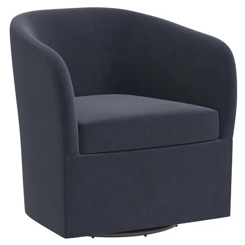 Zara Velvet Swivel Chair