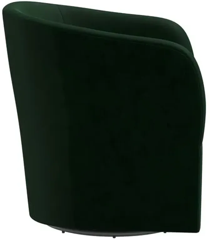 Zara Velvet Swivel Chair