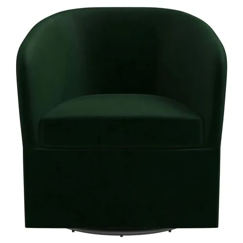 Zara Velvet Swivel Chair