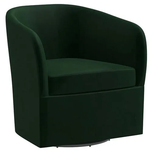 Zara Velvet Swivel Chair