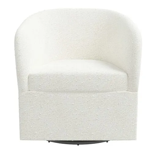 Zara Bouclé Swivel Chair