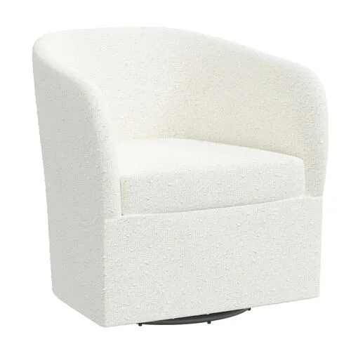 Zara Bouclé Swivel Chair