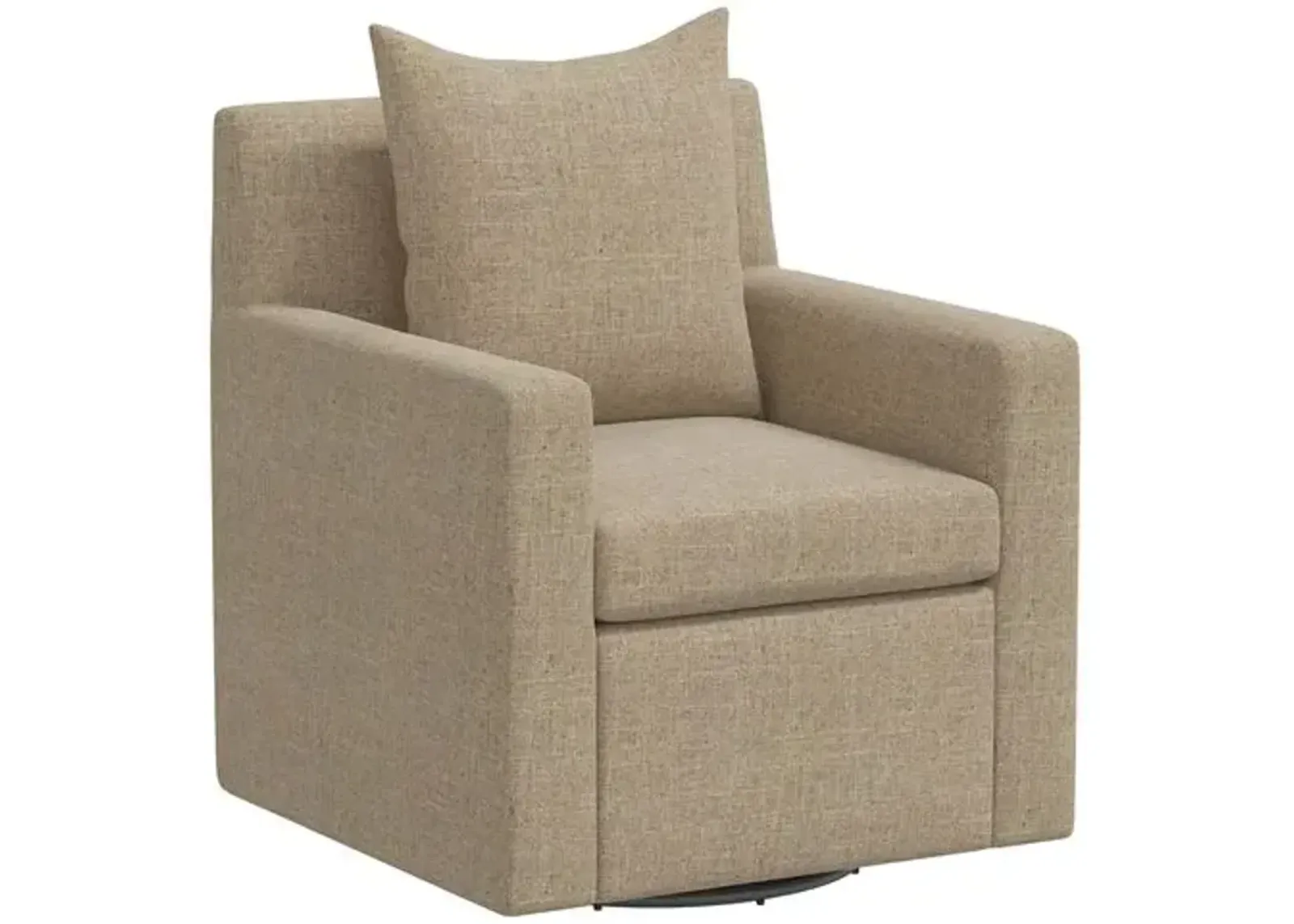 Willa Linen Swivel Chair