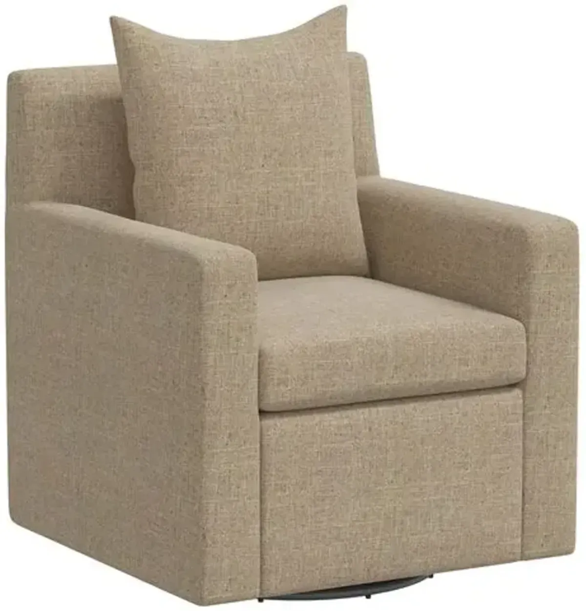 Willa Linen Swivel Chair