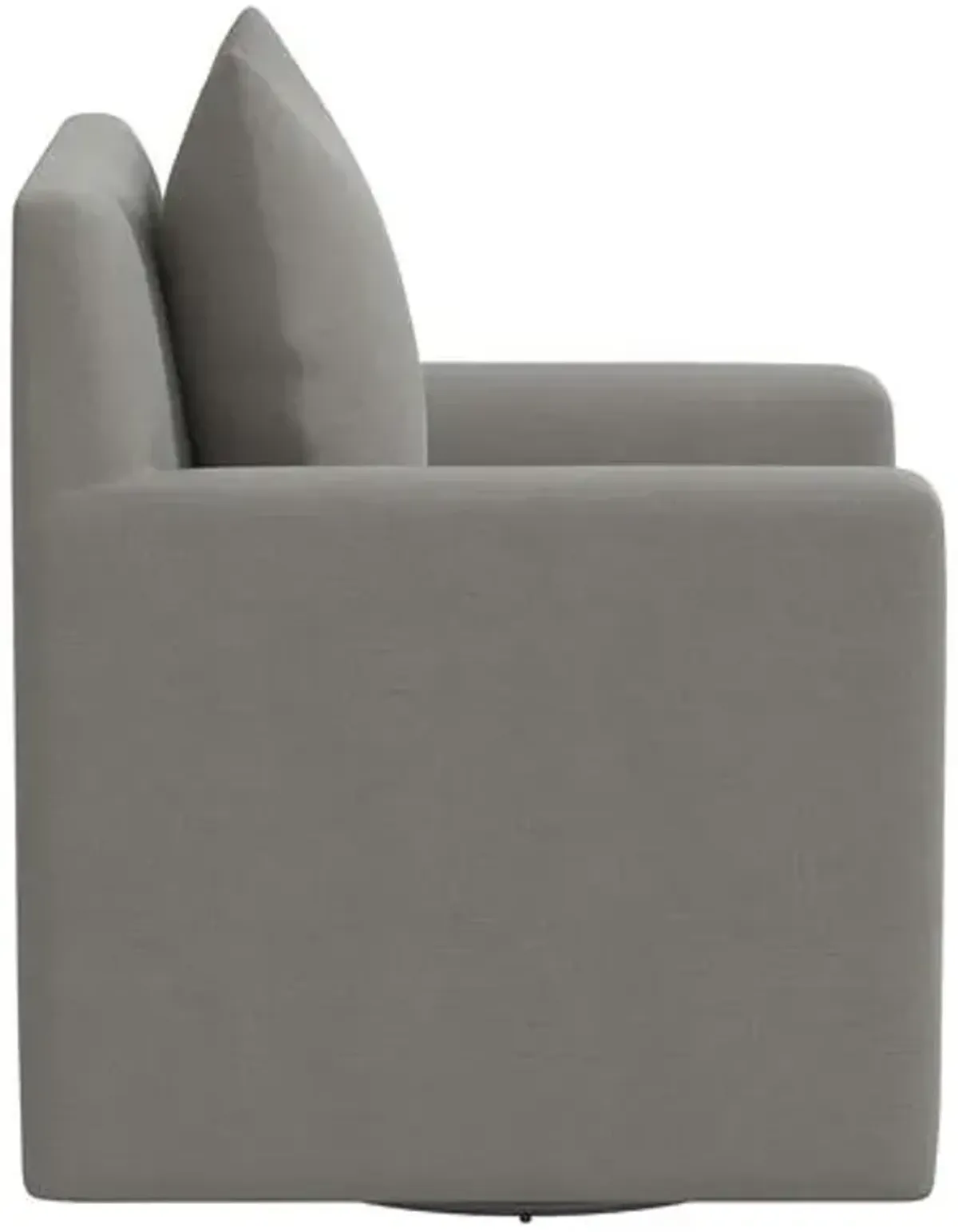 Willa Linen Swivel Chair