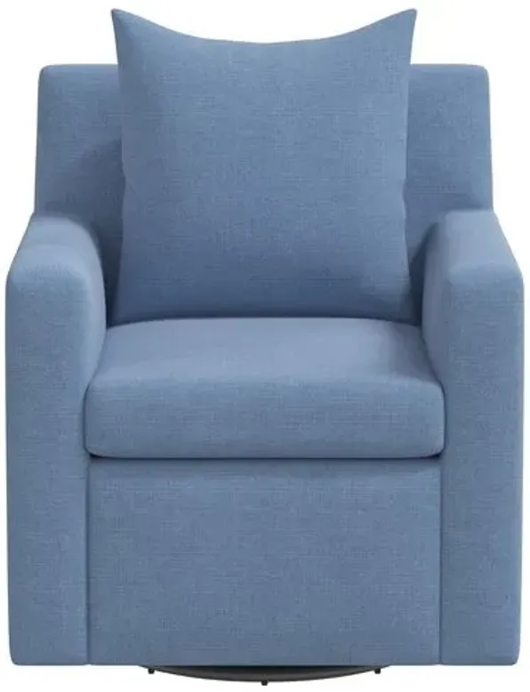 Willa Linen Swivel Chair