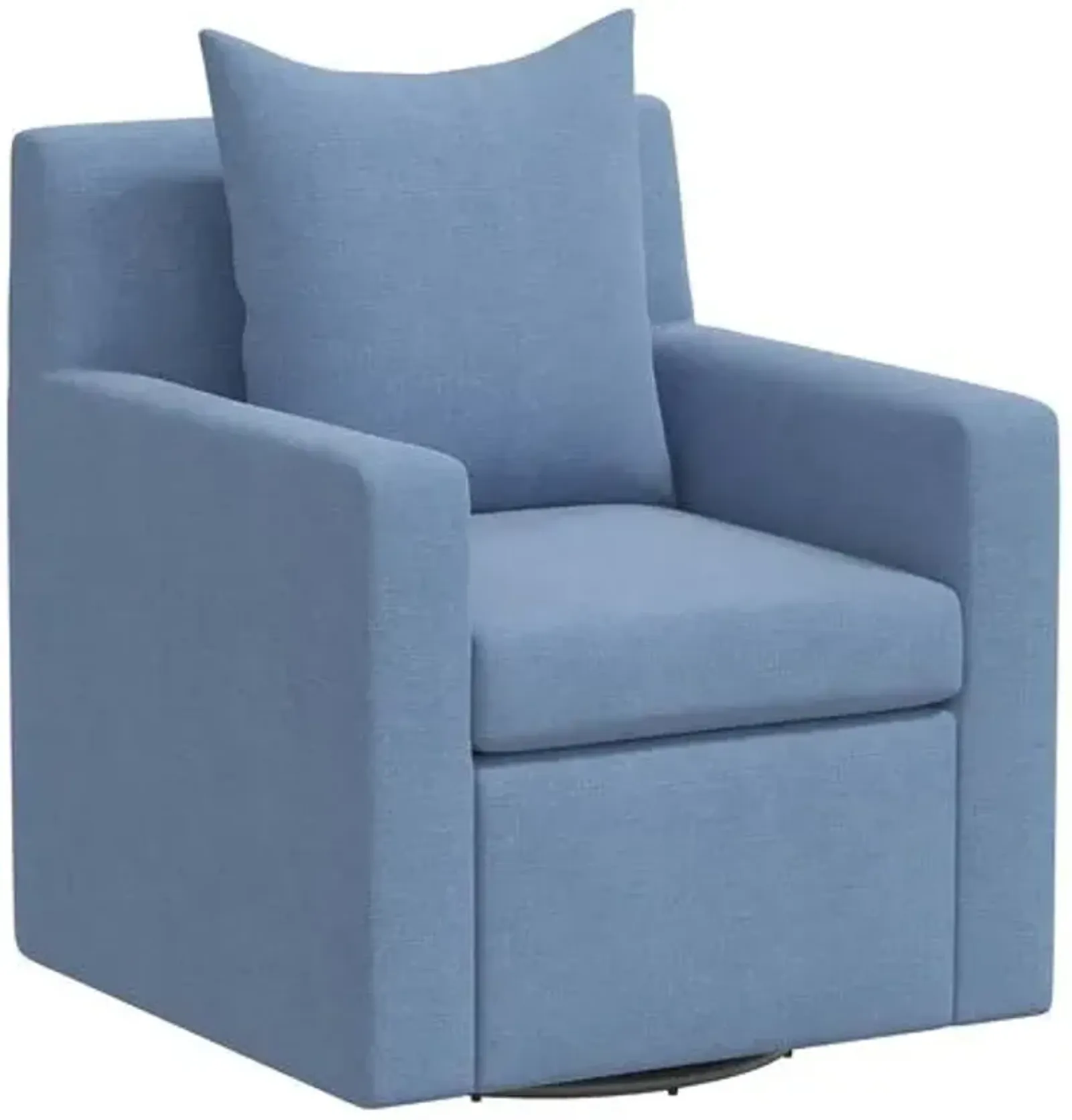 Willa Linen Swivel Chair