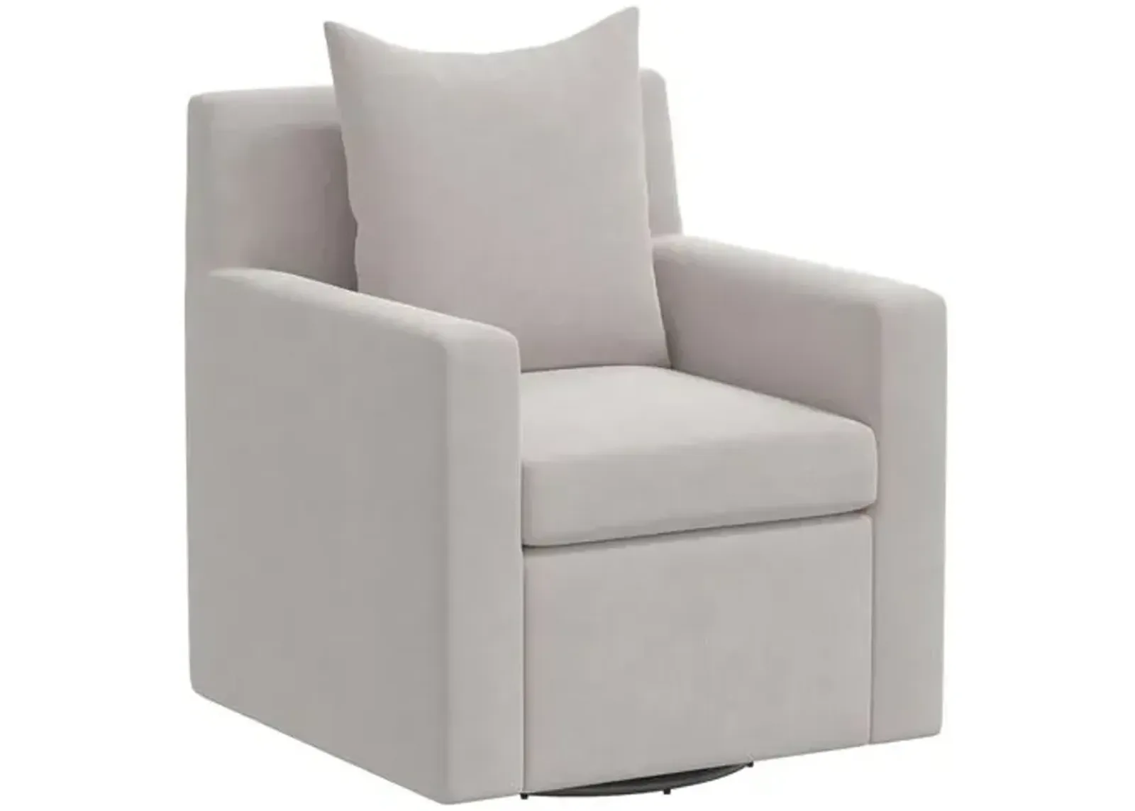 Willa Velvet Swivel Chair