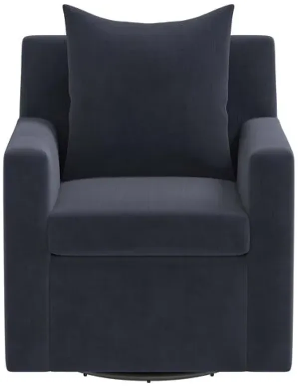 Willa Velvet Swivel Chair