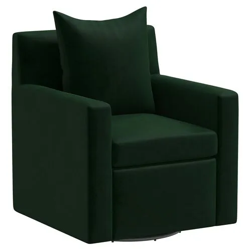 Willa Velvet Swivel Chair