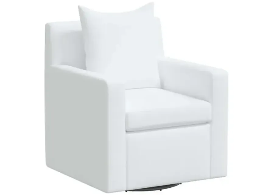 Willa Linen Swivel Chair