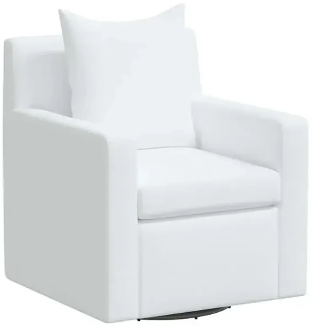 Willa Linen Swivel Chair