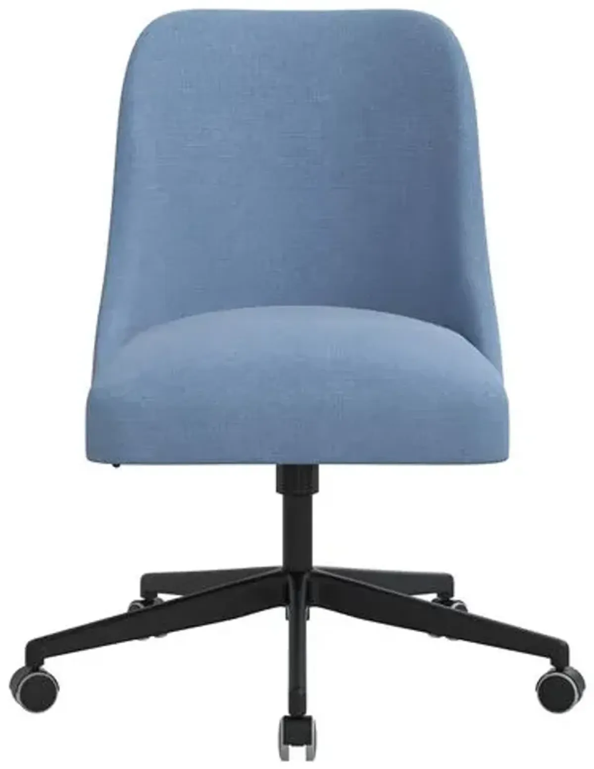 Celeste Linen Desk Chair - Blue