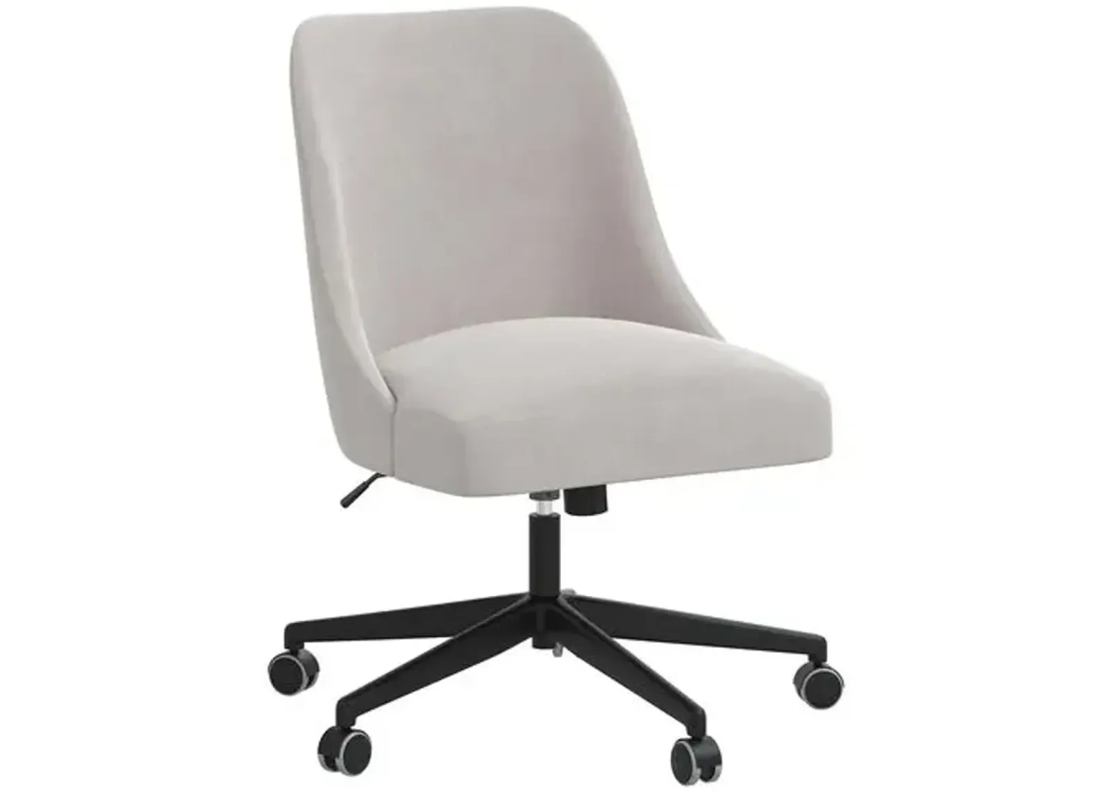 Celeste Velvet Desk Chair - Gray