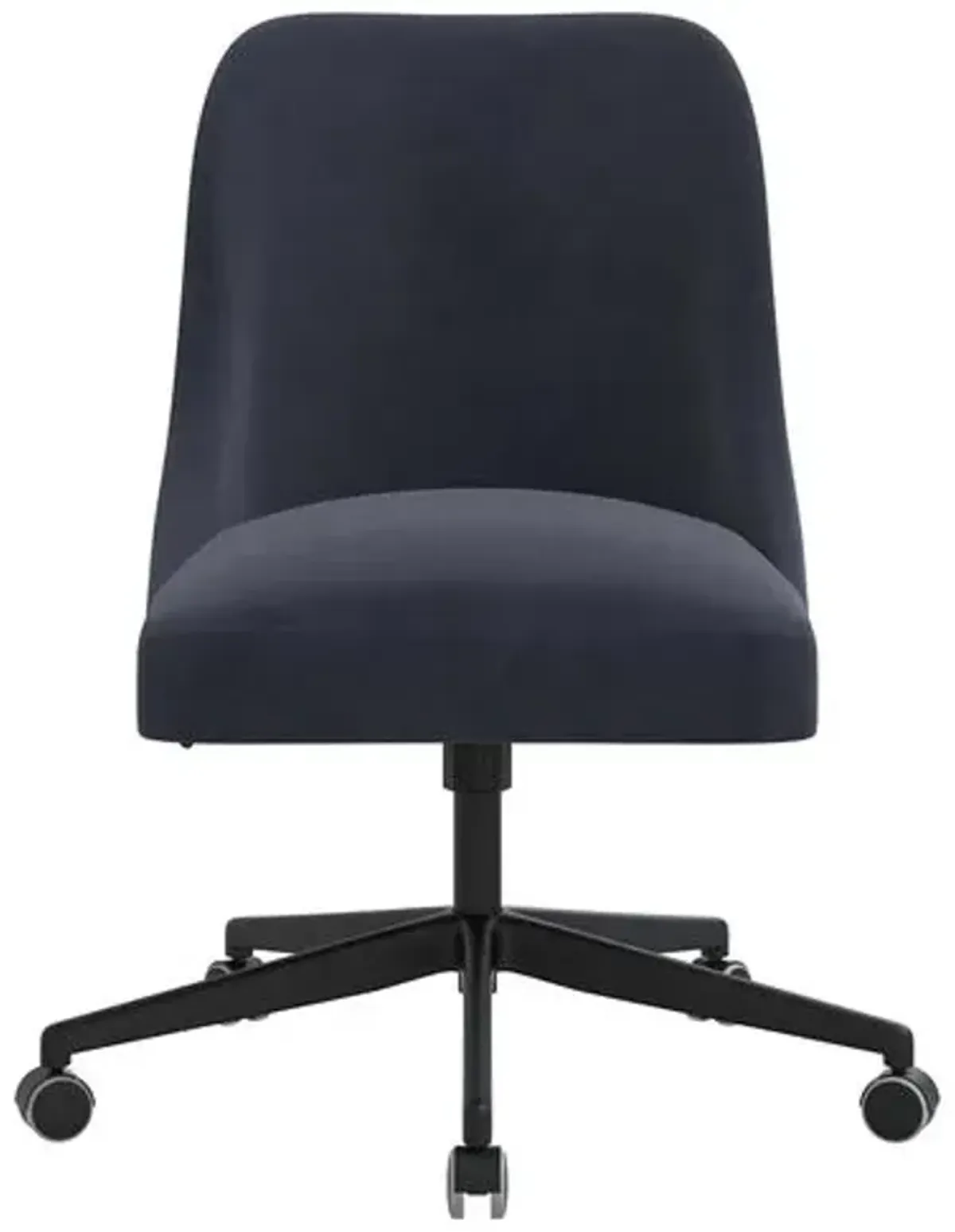 Celeste Velvet Desk Chair - Blue