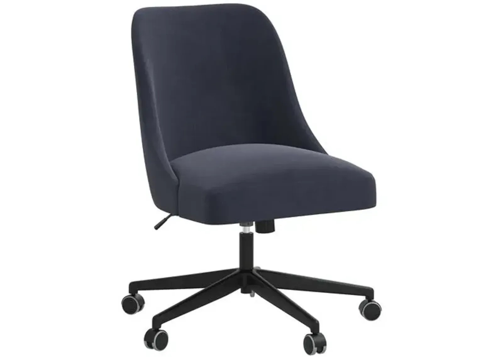 Celeste Velvet Desk Chair - Blue