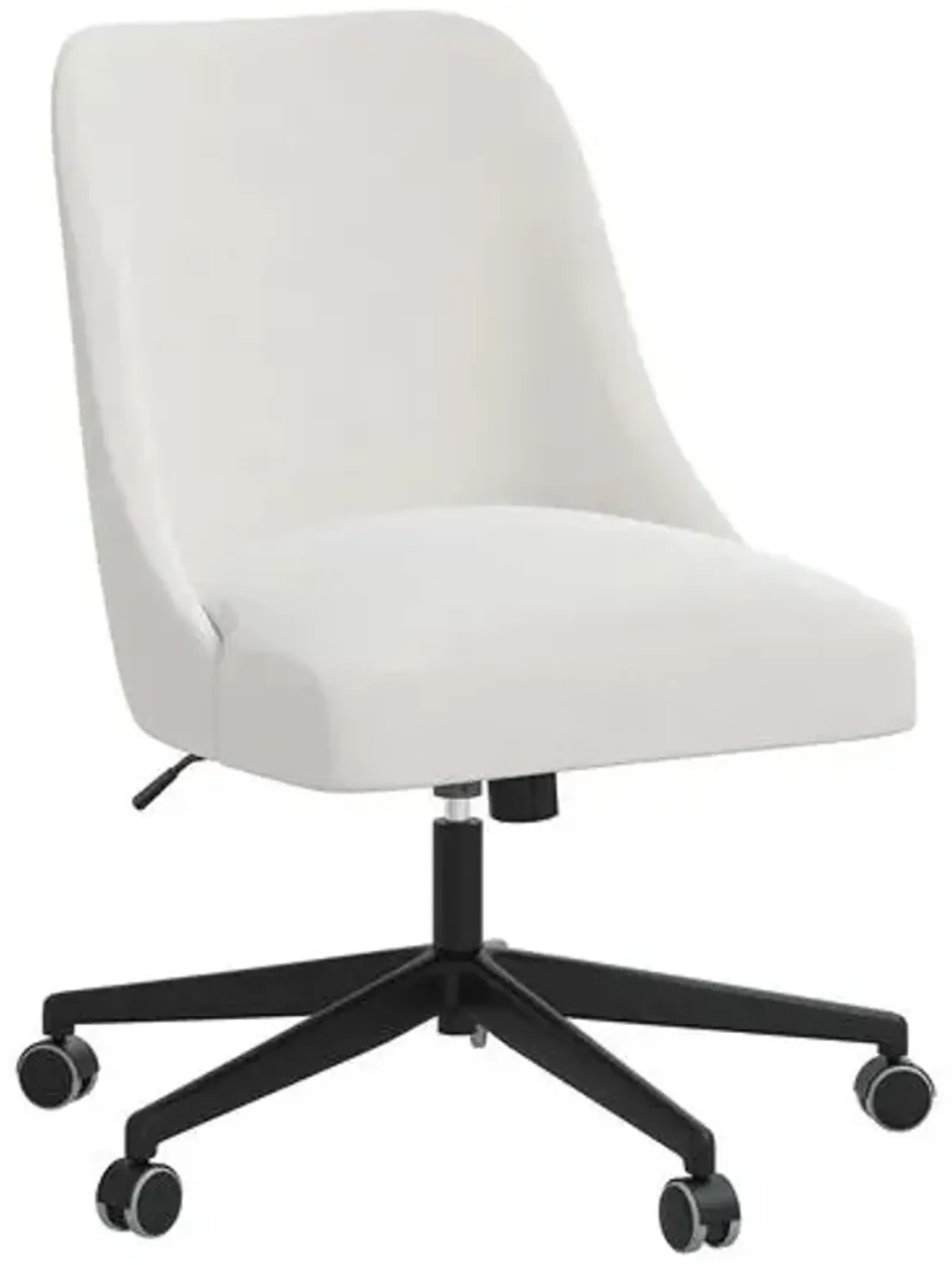 Celeste Velvet Desk Chair - White