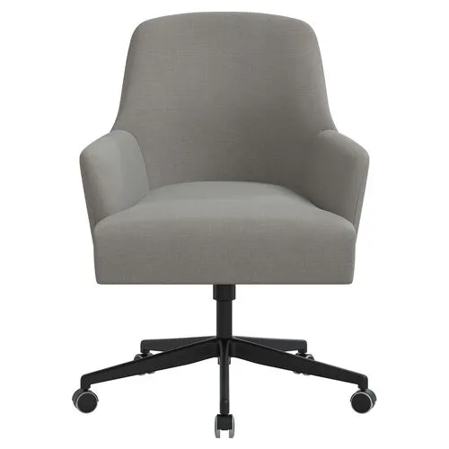 Darcy Desk Chair - Linen - Gray