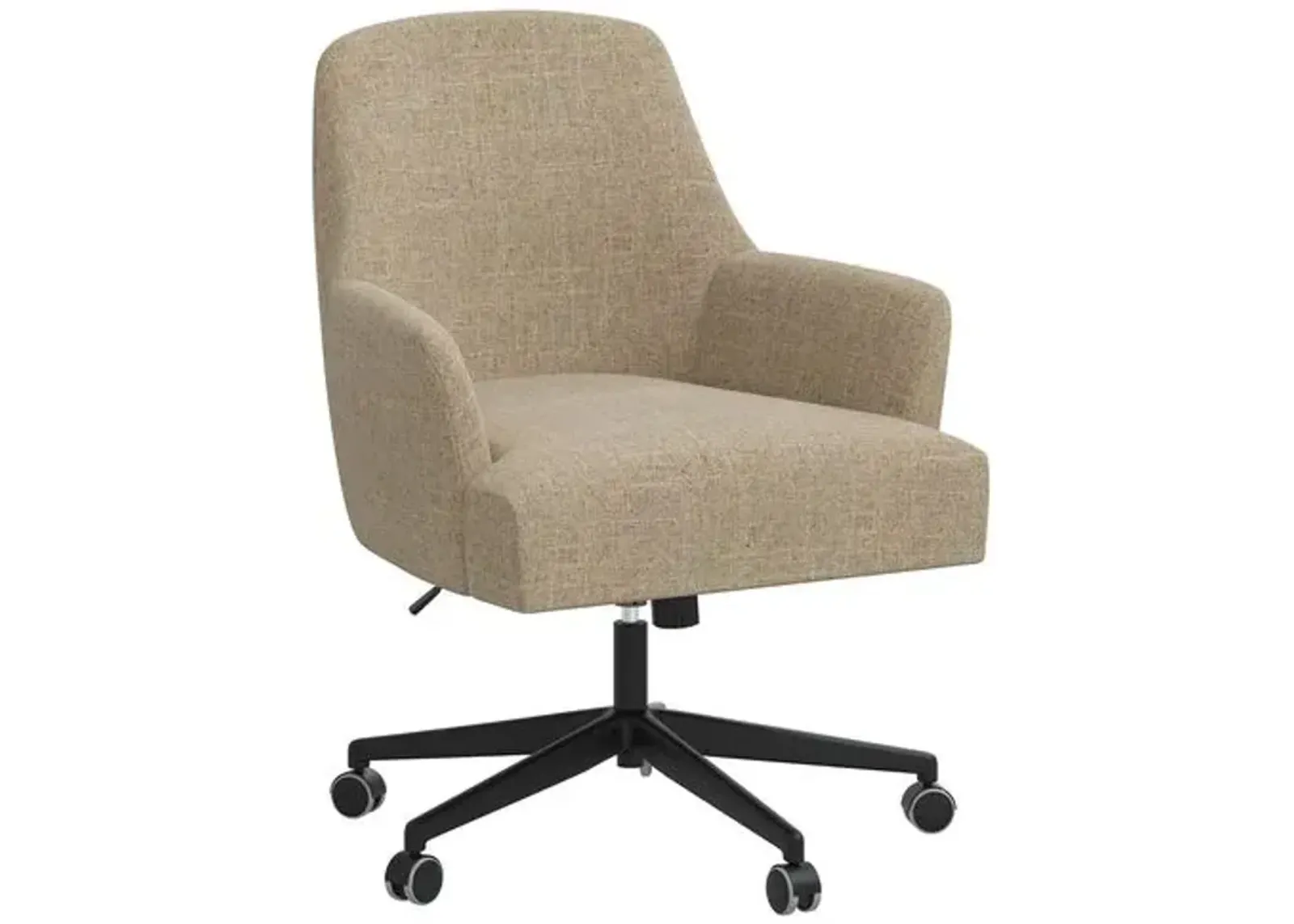 Darcy Desk Chair - Linen - Brown