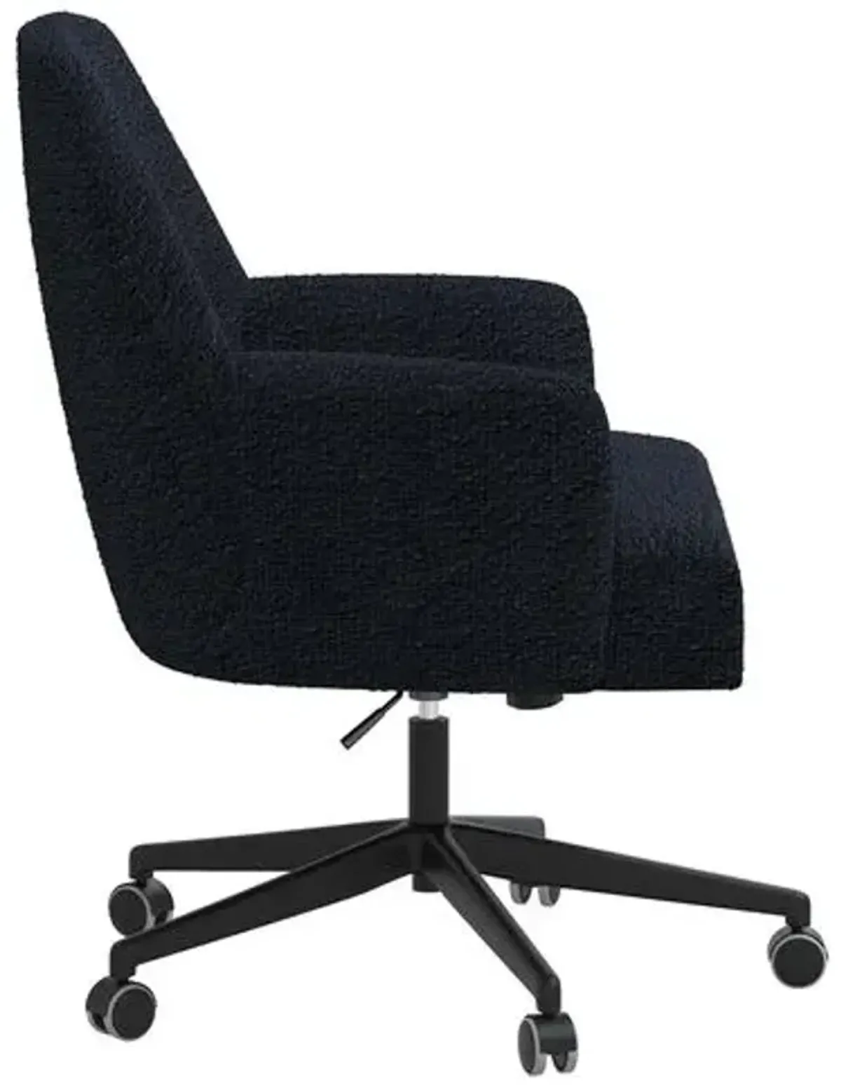 Darcy Desk Chair - Boucle - Black