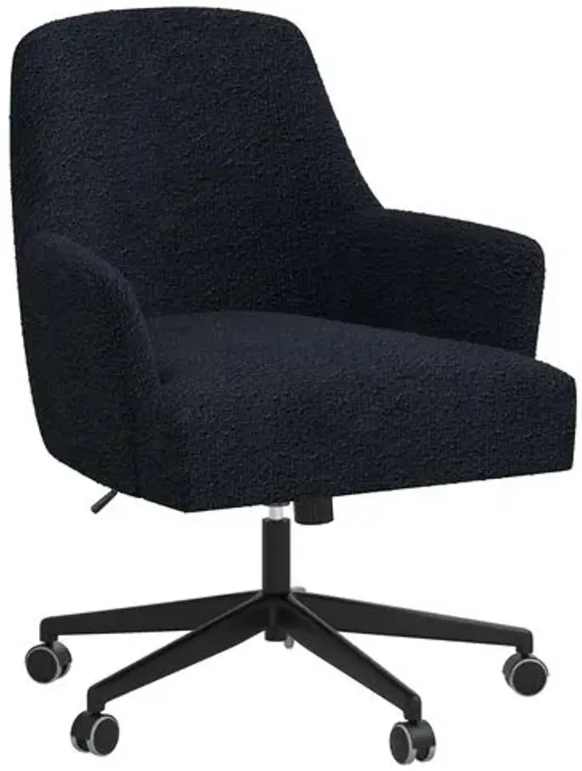 Darcy Desk Chair - Boucle - Black