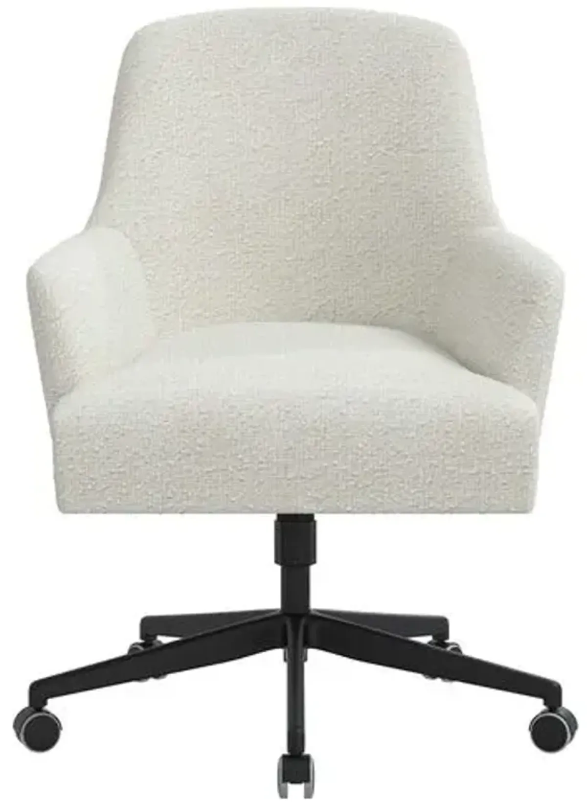 Darcy Desk Chair - Boucle - White