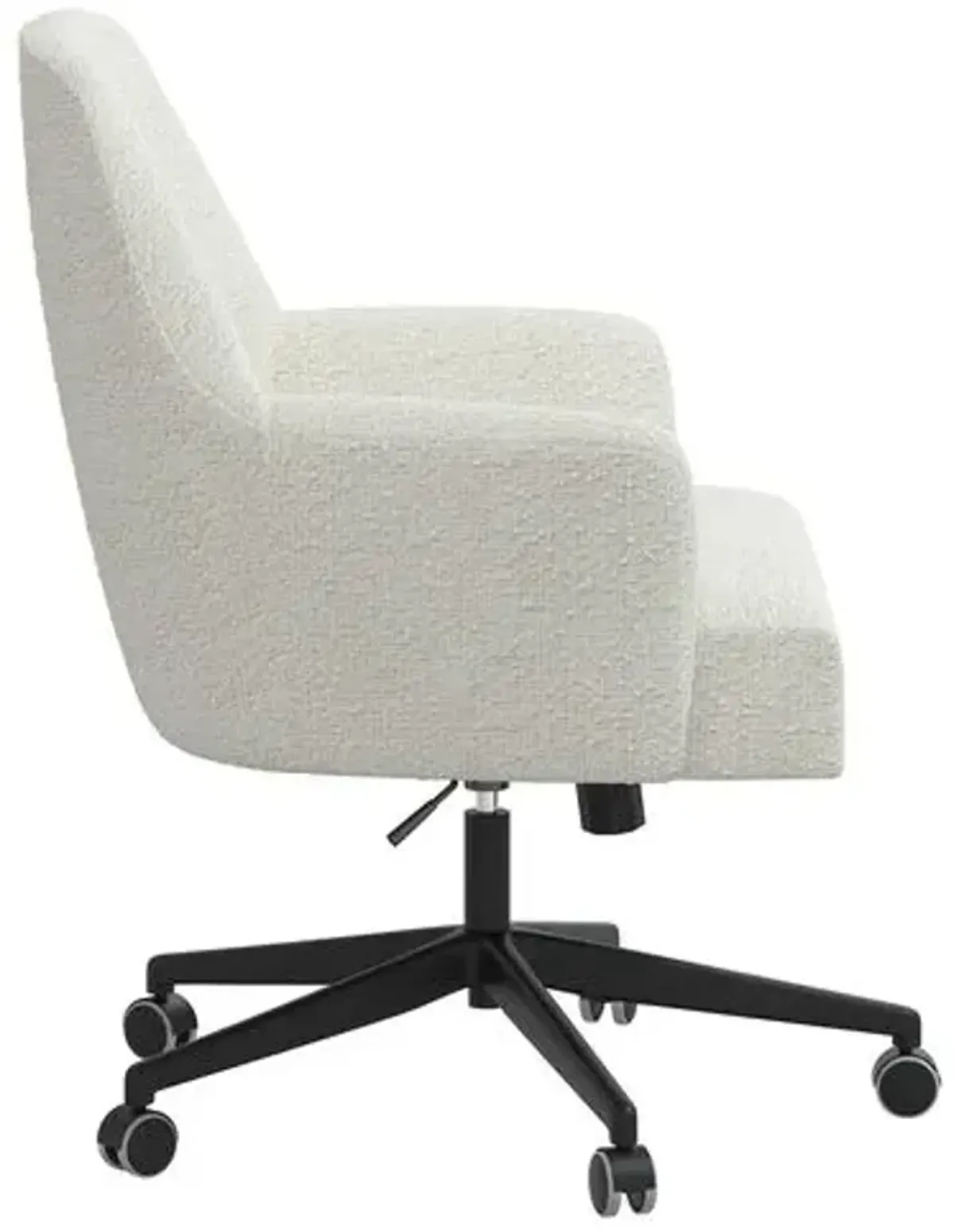 Darcy Desk Chair - Boucle - White