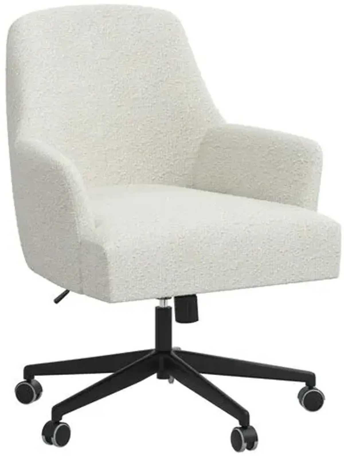 Darcy Desk Chair - Boucle - White