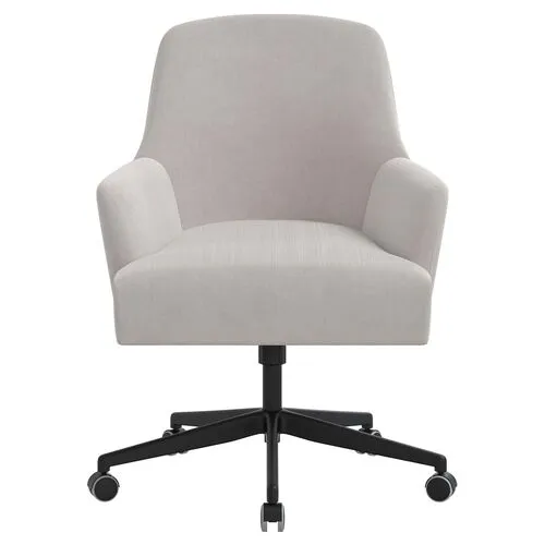 Darcy Desk Chair - Velvet - Gray