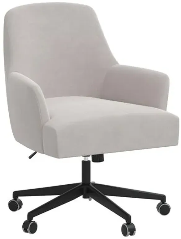 Darcy Desk Chair - Velvet - Gray