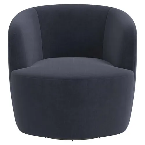 Chester Velvet Swivel Chair