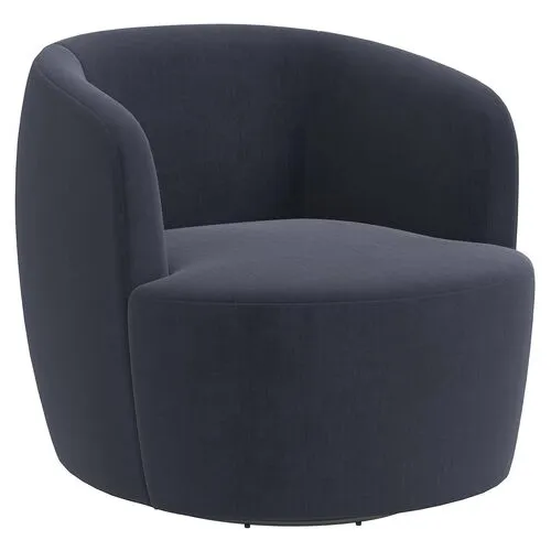 Chester Velvet Swivel Chair