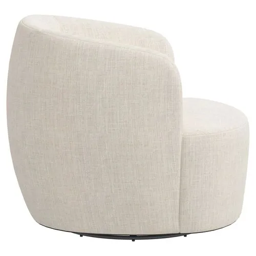 Chester Linen Swivel Chair