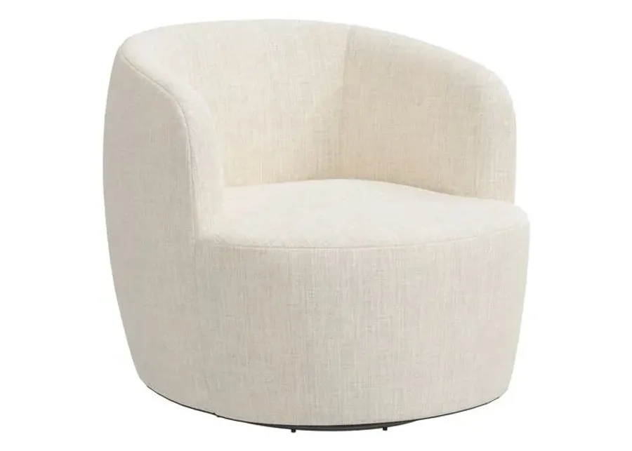 Chester Linen Swivel Chair