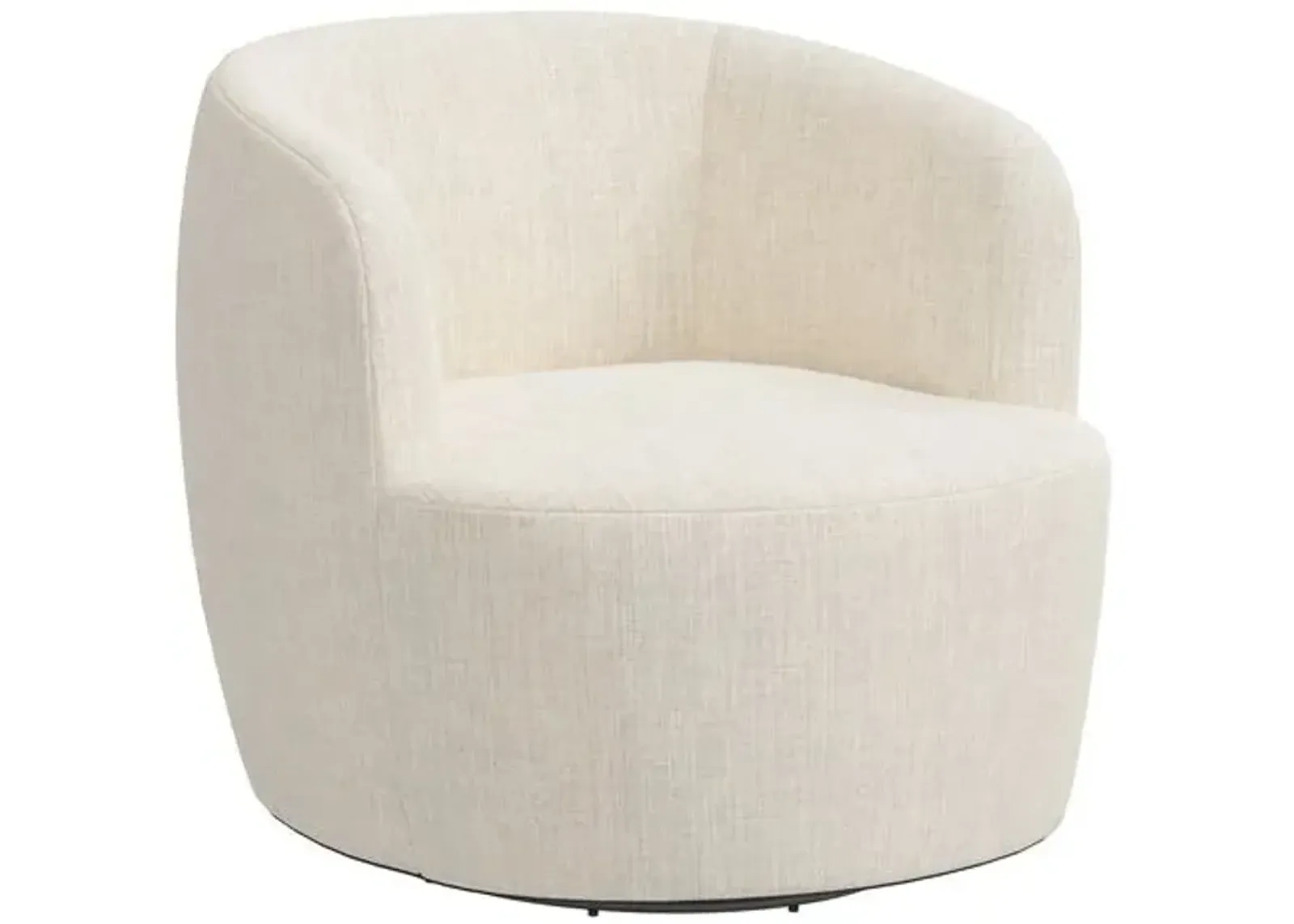 Chester Linen Swivel Chair