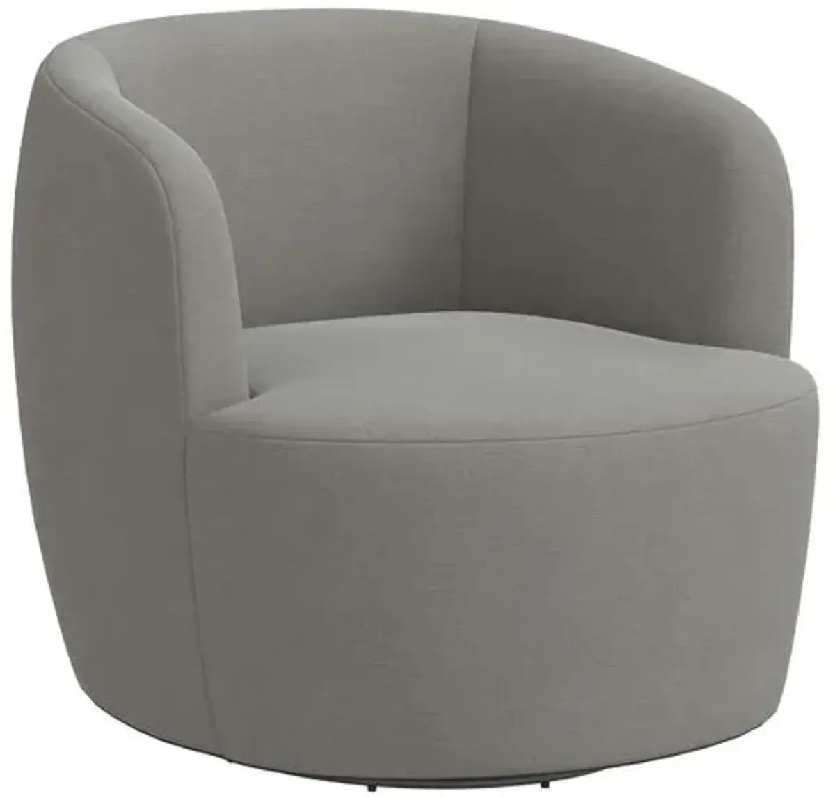 Chester Linen Swivel Chair