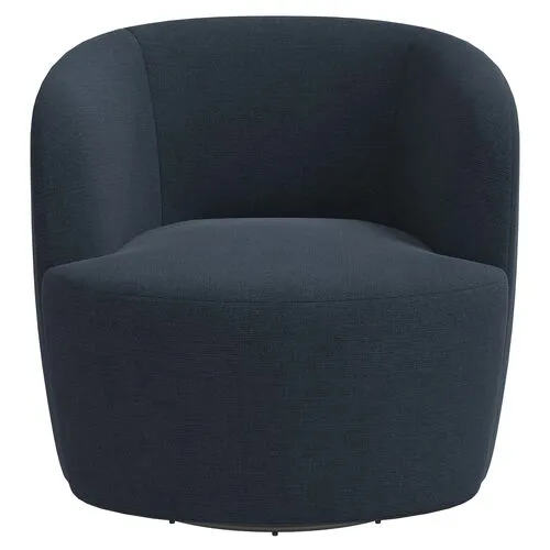 Chester Linen Swivel Chair