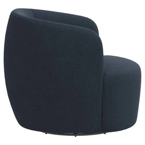 Chester Linen Swivel Chair