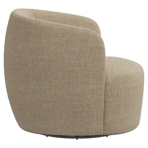 Chester Linen Swivel Chair