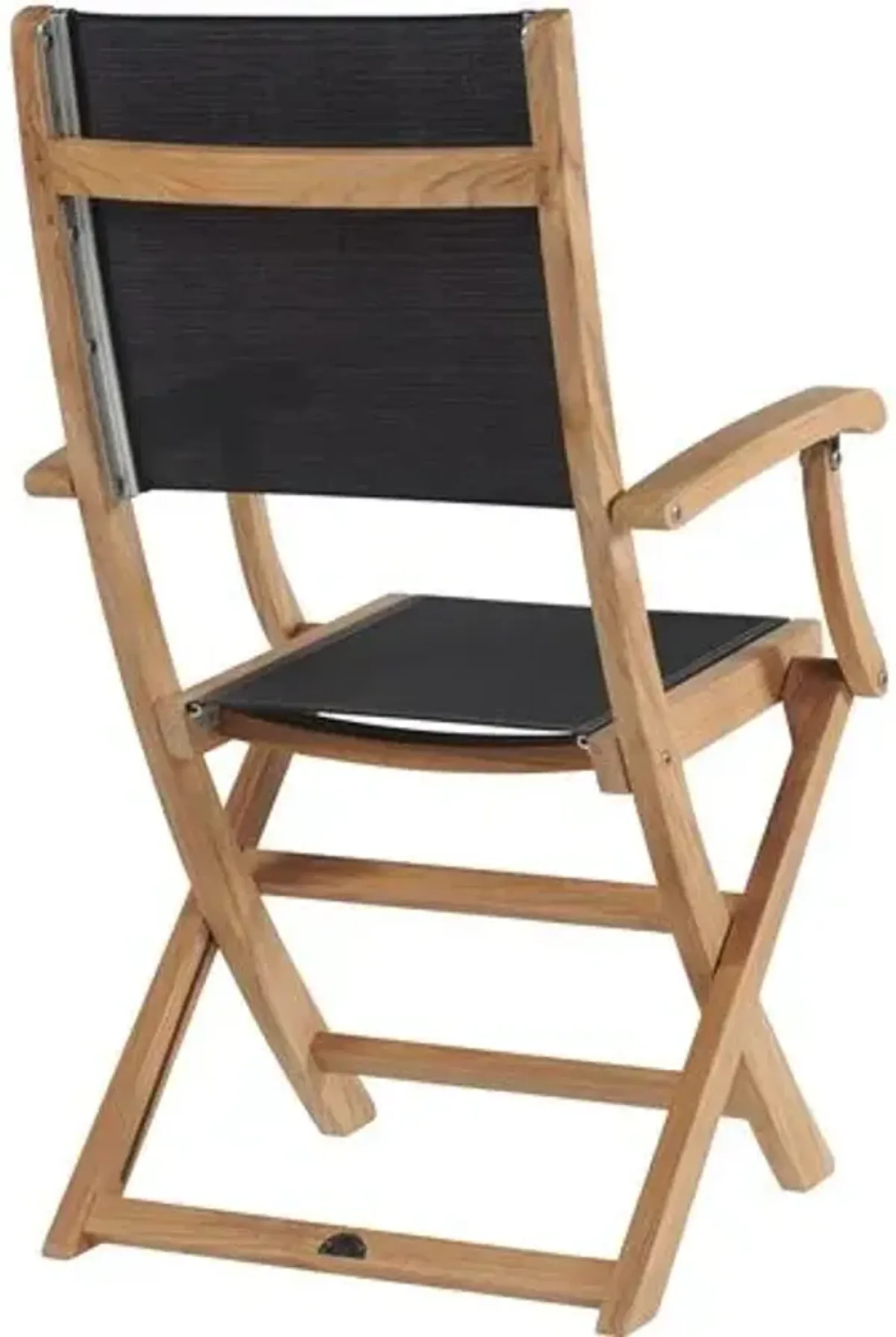 Myrna Teak Outdoor Folding Chair - Black