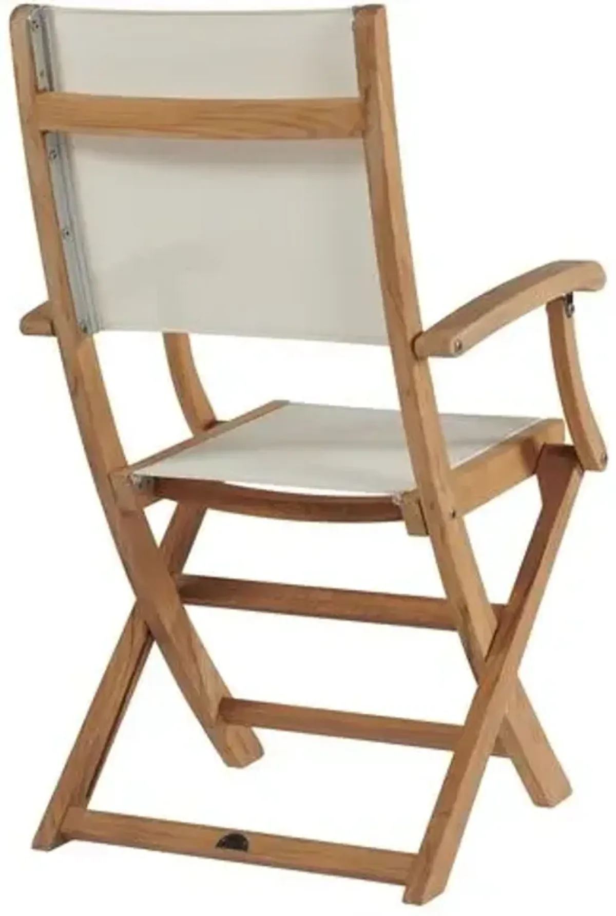 Myrna Teak Outdoor Folding Chair - White