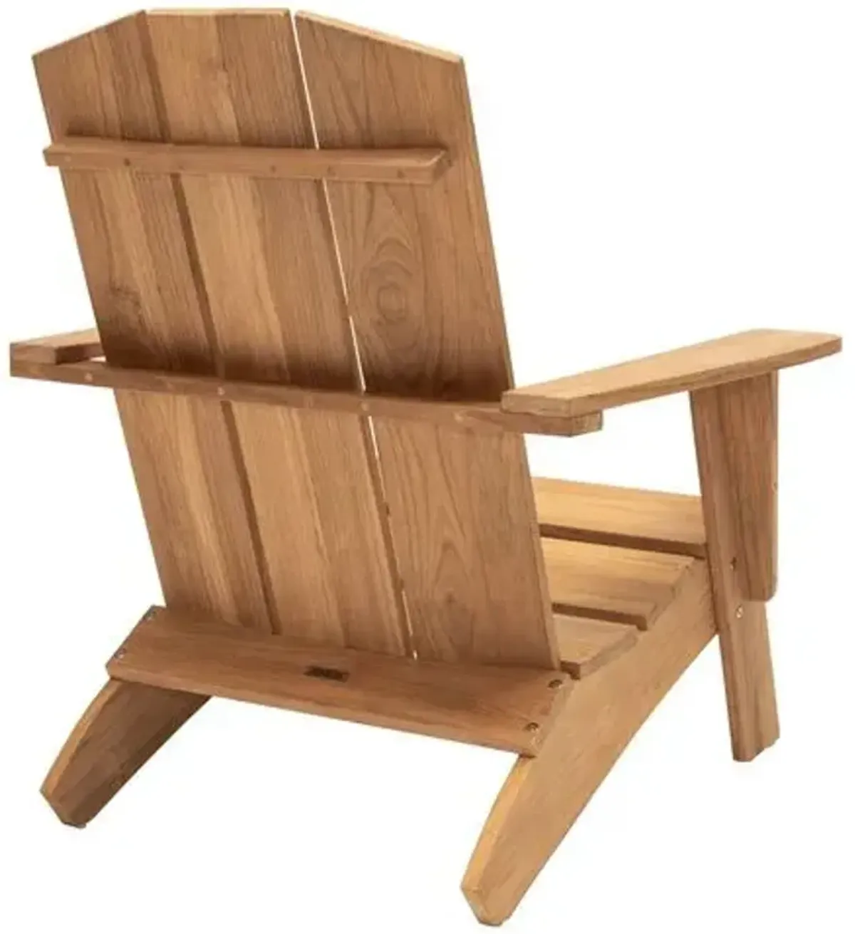 Hagen Teak Adirondack Outdoor Chair - Natural - Brown