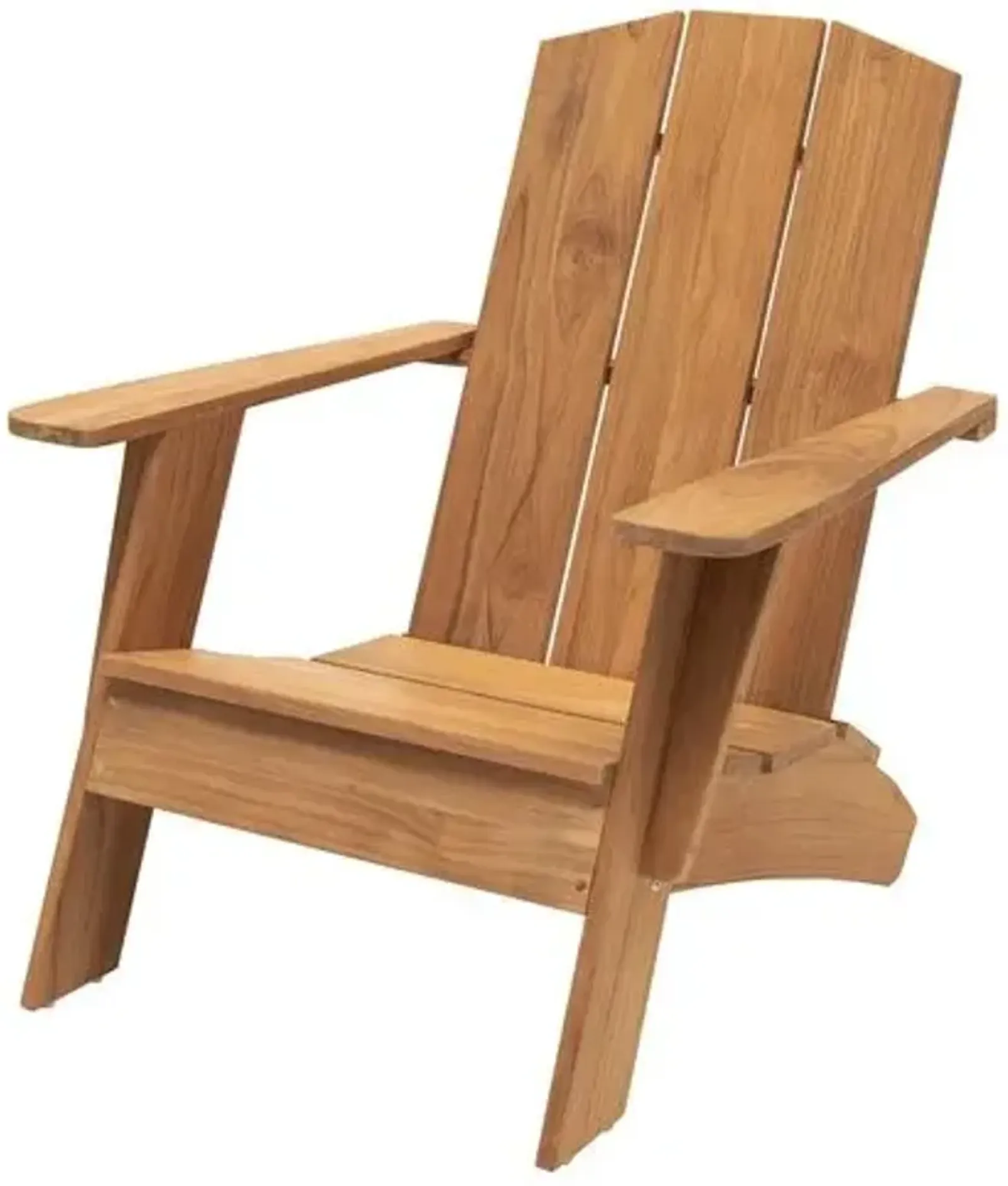 Hagen Teak Adirondack Outdoor Chair - Natural - Brown