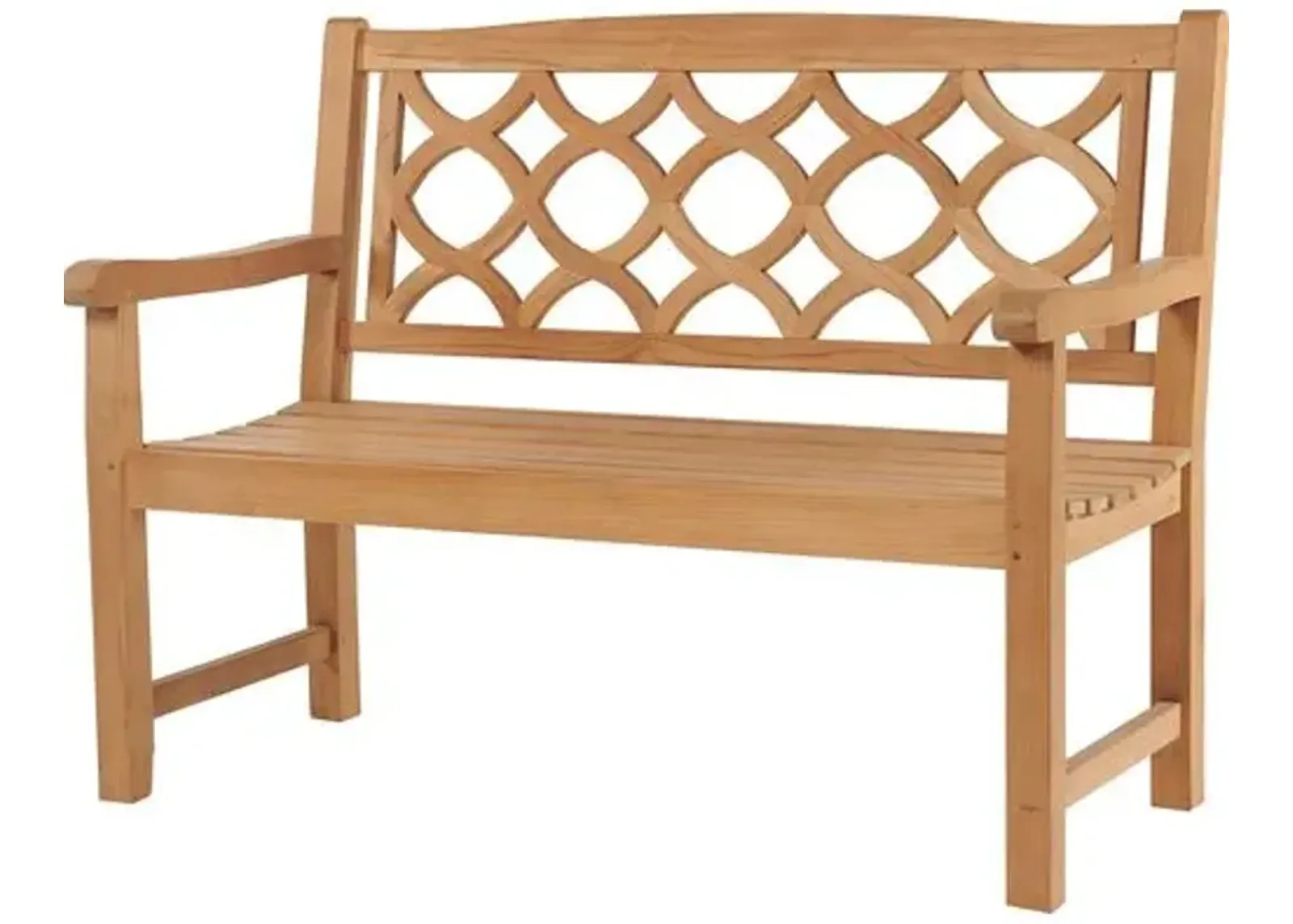 Bryson Teak Outdoor Bench - Natural - Brown