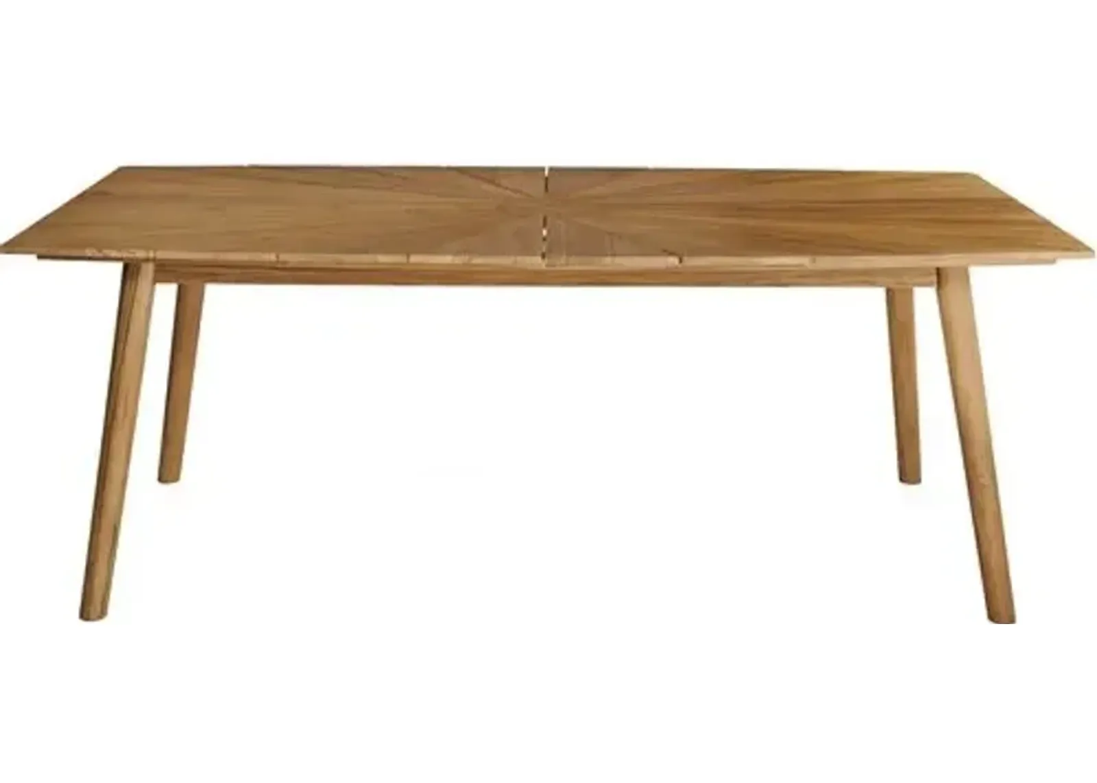 Bimi Teak Outdoor Rectangular Dining Table - Natural