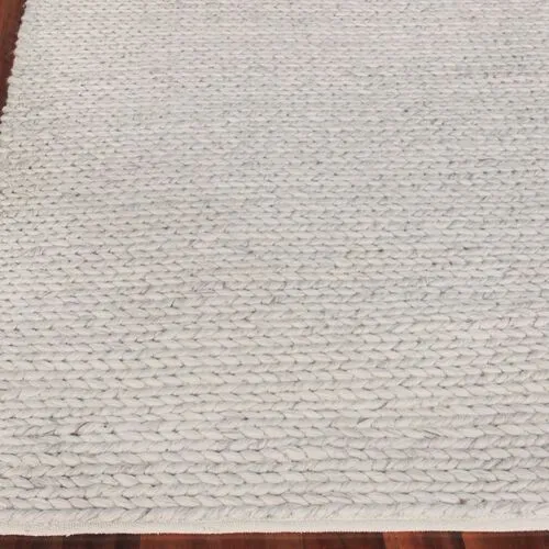 Arlow handwoven flat-weave Rug - Light Gray - Exquisite Rugs - Gray